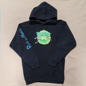 Rick and Morty Black Hooded Sweatshirt